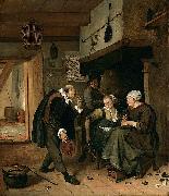 Jan Steen Oude Vrijer - Jonge Meid oil painting reproduction